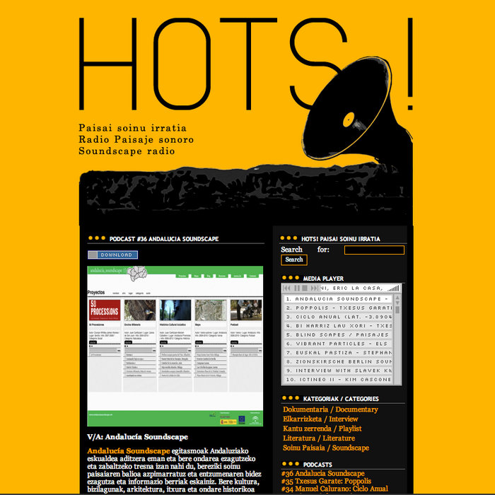 HOTS! #36 Andalucia_Soundscape (2011), by Juan Cantizzani